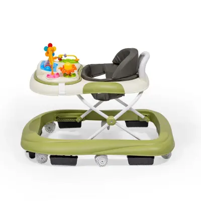 Duux Plano Oyuncaklı Müzikli 3 Kademeli Örümcek Bebek Yürüteci Yeşil - 8