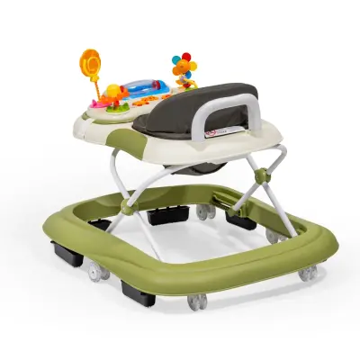 Duux Plano Oyuncaklı Müzikli 3 Kademeli Örümcek Bebek Yürüteci Yeşil - 9
