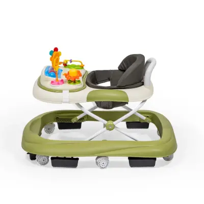 Duux Plano Oyuncaklı Müzikli 3 Kademeli Örümcek Bebek Yürüteci Yeşil - 7