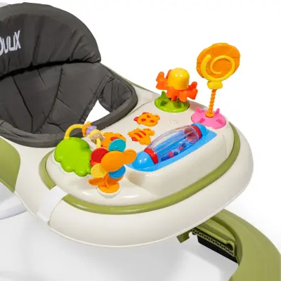 Duux Plano Oyuncaklı Müzikli 3 Kademeli Örümcek Bebek Yürüteci Yeşil - 6