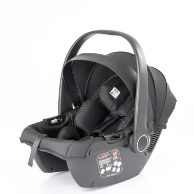 Duux Pro Max2  I-Size Çift Yönlü Kolay Katlanabilen Su Geçirmeyen Travel Sistem-Seyahat Sistem Bebek Arabası Yağmurluk Hediyeli Black - 3