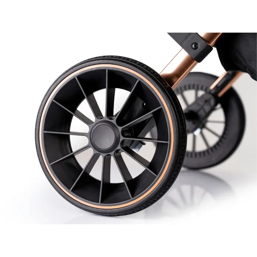 Duux Pro Max2  I-Size Çift Yönlü Kolay Katlanabilen Su Geçirmeyen Travel Sistem-Seyahat Sistem Bebek Arabası Yağmurluk Hediyeli Black - 8