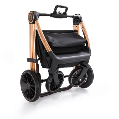 Duux Pro Max2  I-Size Çift Yönlü Kolay Katlanabilen Su Geçirmeyen Travel Sistem-Seyahat Sistem Bebek Arabası Yağmurluk Hediyeli Black - 11