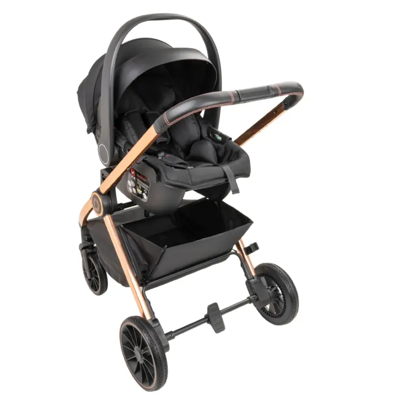 Duux Pro Max2  I-Size Çift Yönlü Kolay Katlanabilen Su Geçirmeyen Travel Sistem-Seyahat Sistem Bebek Arabası Yağmurluk Hediyeli Black - 20