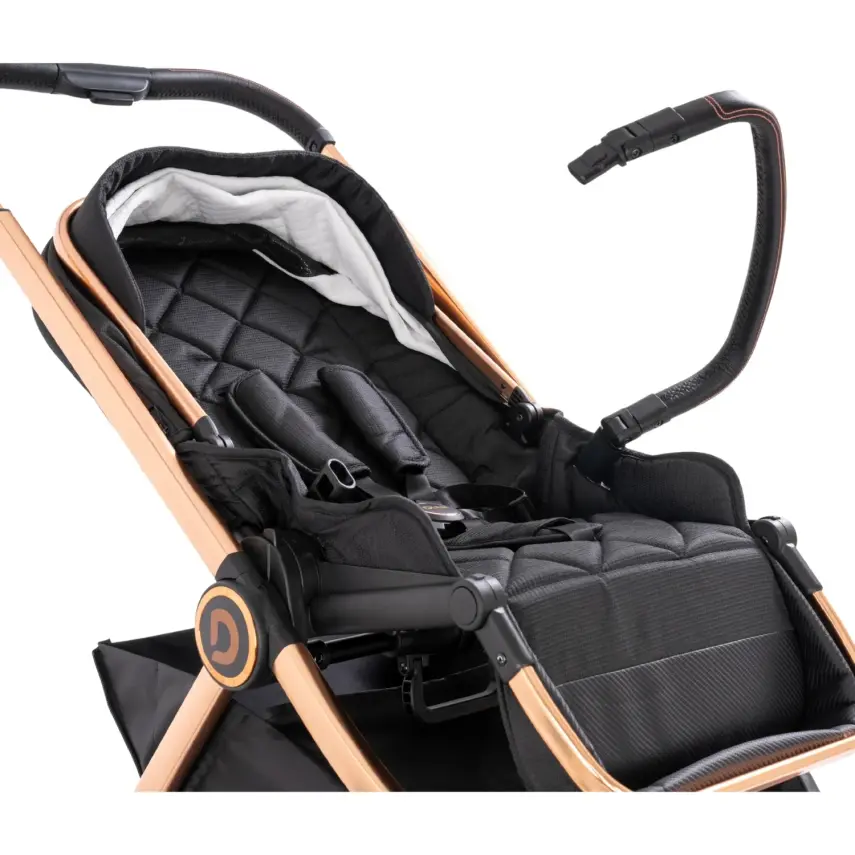 Duux Pro Max2  I-Size Çift Yönlü Kolay Katlanabilen Su Geçirmeyen Travel Sistem-Seyahat Sistem Bebek Arabası Yağmurluk Hediyeli Black - 26