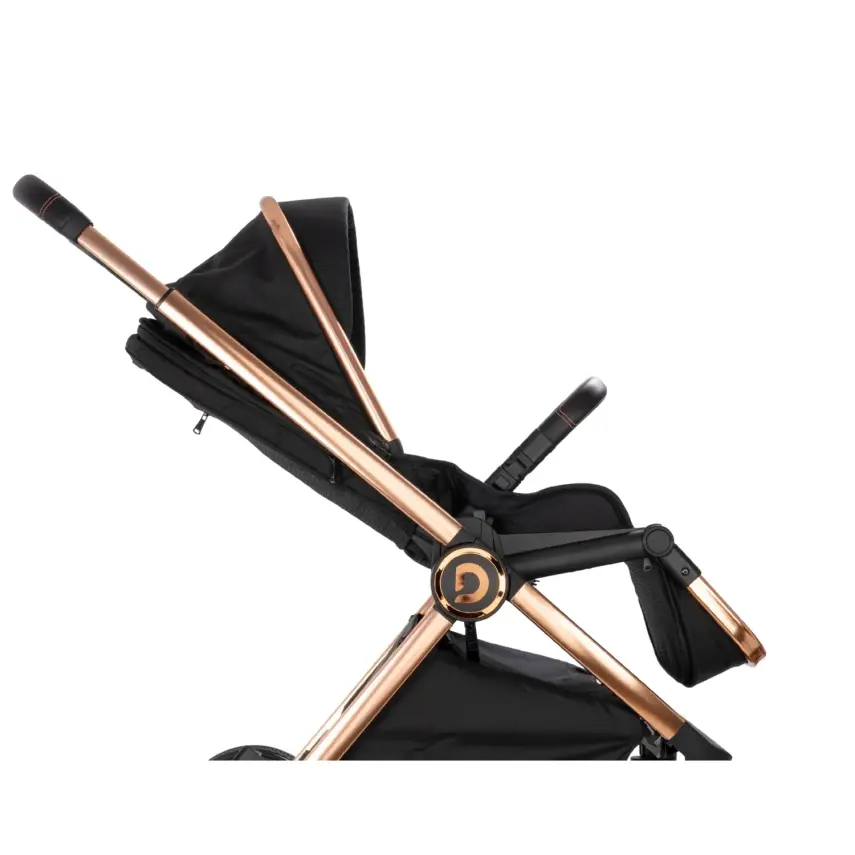 Duux Pro Max2  I-Size Çift Yönlü Kolay Katlanabilen Su Geçirmeyen Travel Sistem-Seyahat Sistem Bebek Arabası Yağmurluk Hediyeli Black - 15