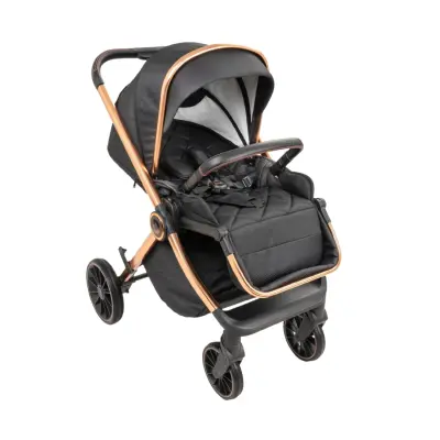 Duux Pro Max2  I-Size Çift Yönlü Kolay Katlanabilen Su Geçirmeyen Travel Sistem-Seyahat Sistem Bebek Arabası Yağmurluk Hediyeli Black - 29