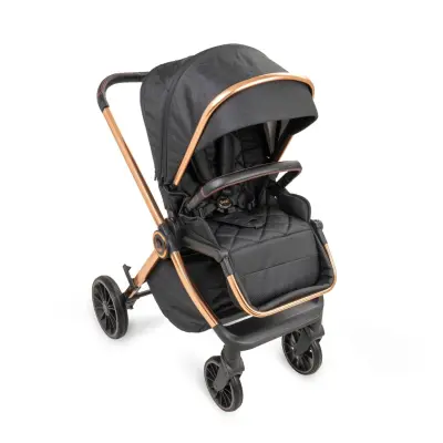 Duux Pro Max2  I-Size Çift Yönlü Kolay Katlanabilen Su Geçirmeyen Travel Sistem-Seyahat Sistem Bebek Arabası Yağmurluk Hediyeli Black - 22