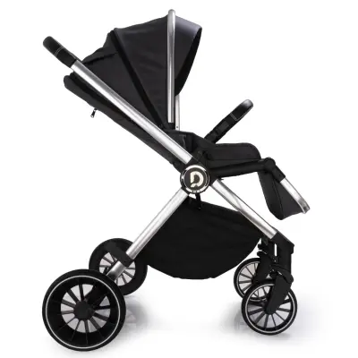 Duux Pro Max2  I-Size Çift Yönlü Kolay Katlanabilen Su Geçirmeyen Travel Sistem-Seyahat Sistem Bebek Arabası Yağmurluk Hediyeli Dark Grey - 6