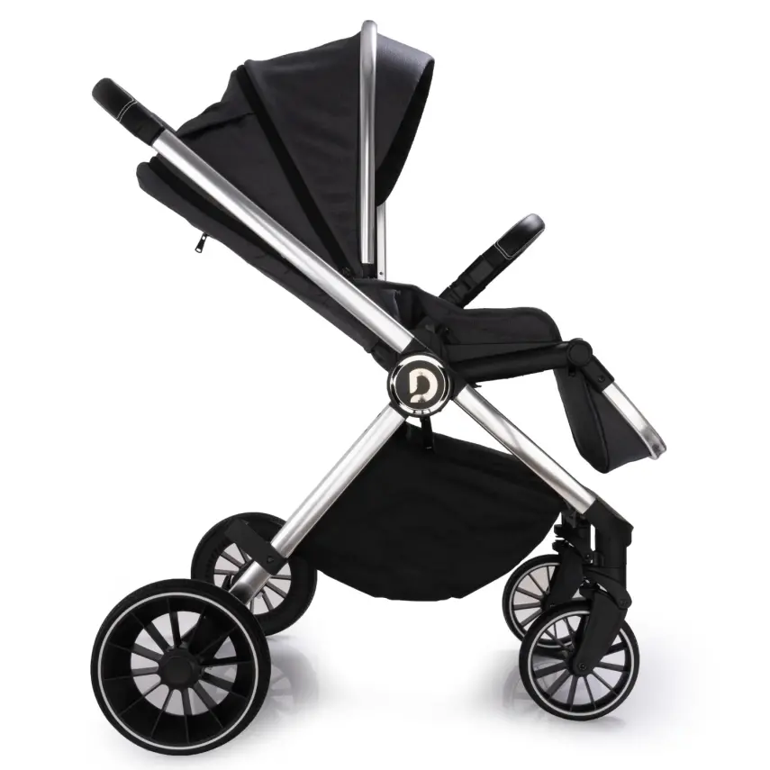 Duux Pro Max2  I-Size Çift Yönlü Kolay Katlanabilen Su Geçirmeyen Travel Sistem-Seyahat Sistem Bebek Arabası Yağmurluk Hediyeli Dark Grey - 6