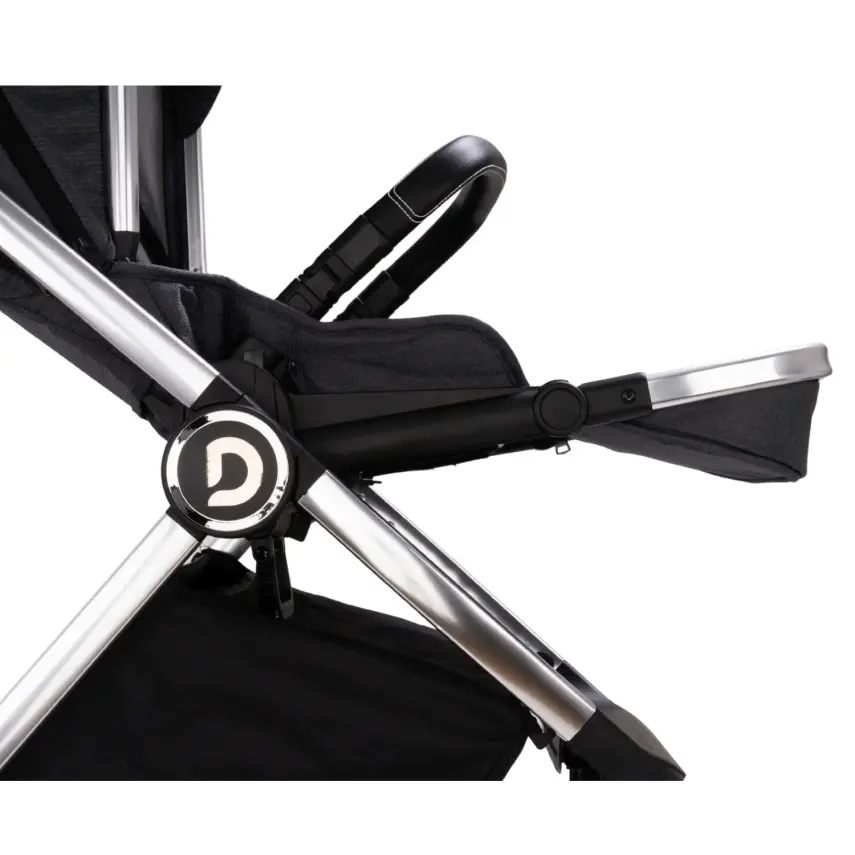 Duux Pro Max2  I-Size Çift Yönlü Kolay Katlanabilen Su Geçirmeyen Travel Sistem-Seyahat Sistem Bebek Arabası Yağmurluk Hediyeli Dark Grey - 10