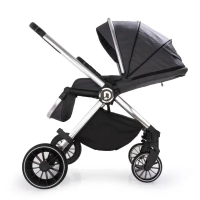 Duux Pro Max2  I-Size Çift Yönlü Kolay Katlanabilen Su Geçirmeyen Travel Sistem-Seyahat Sistem Bebek Arabası Yağmurluk Hediyeli Dark Grey - 11