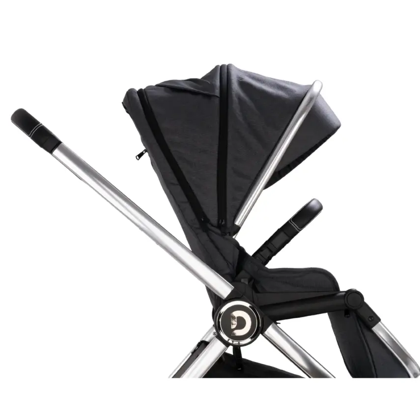 Duux Pro Max2  I-Size Çift Yönlü Kolay Katlanabilen Su Geçirmeyen Travel Sistem-Seyahat Sistem Bebek Arabası Yağmurluk Hediyeli Dark Grey - 8