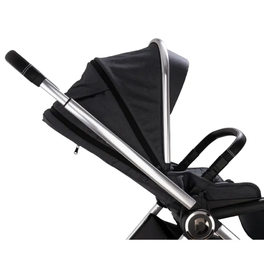 Duux Pro Max2  I-Size Çift Yönlü Kolay Katlanabilen Su Geçirmeyen Travel Sistem-Seyahat Sistem Bebek Arabası Yağmurluk Hediyeli Dark Grey - 22