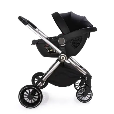 Duux Pro Max2  I-Size Çift Yönlü Kolay Katlanabilen Su Geçirmeyen Travel Sistem-Seyahat Sistem Bebek Arabası Yağmurluk Hediyeli Dark Grey - 3