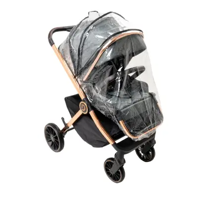 Duux Pro Max2  I-Size Çift Yönlü Kolay Katlanabilen Su Geçirmeyen Travel Sistem-Seyahat Sistem Bebek Arabası Yağmurluk Hediyeli Green - 8