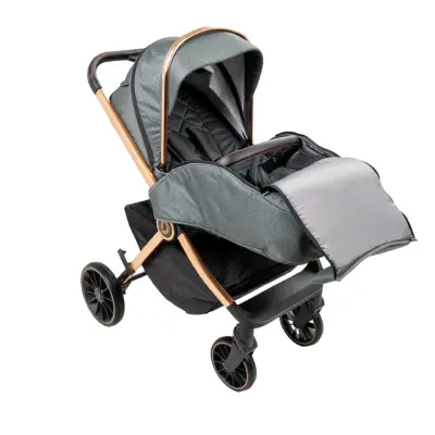 Duux Pro Max2  I-Size Çift Yönlü Kolay Katlanabilen Su Geçirmeyen Travel Sistem-Seyahat Sistem Bebek Arabası Yağmurluk Hediyeli Green - 19