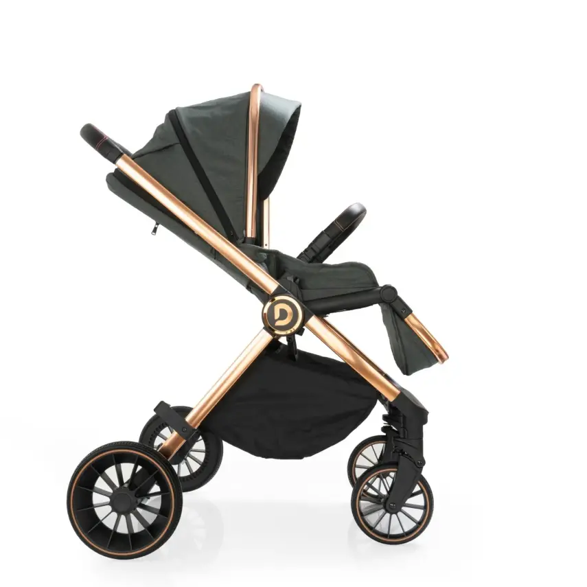 Duux Pro Max2  I-Size Çift Yönlü Kolay Katlanabilen Su Geçirmeyen Travel Sistem-Seyahat Sistem Bebek Arabası Yağmurluk Hediyeli Green - 21