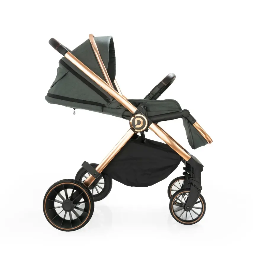 Duux Pro Max2  I-Size Çift Yönlü Kolay Katlanabilen Su Geçirmeyen Travel Sistem-Seyahat Sistem Bebek Arabası Yağmurluk Hediyeli Green - 23