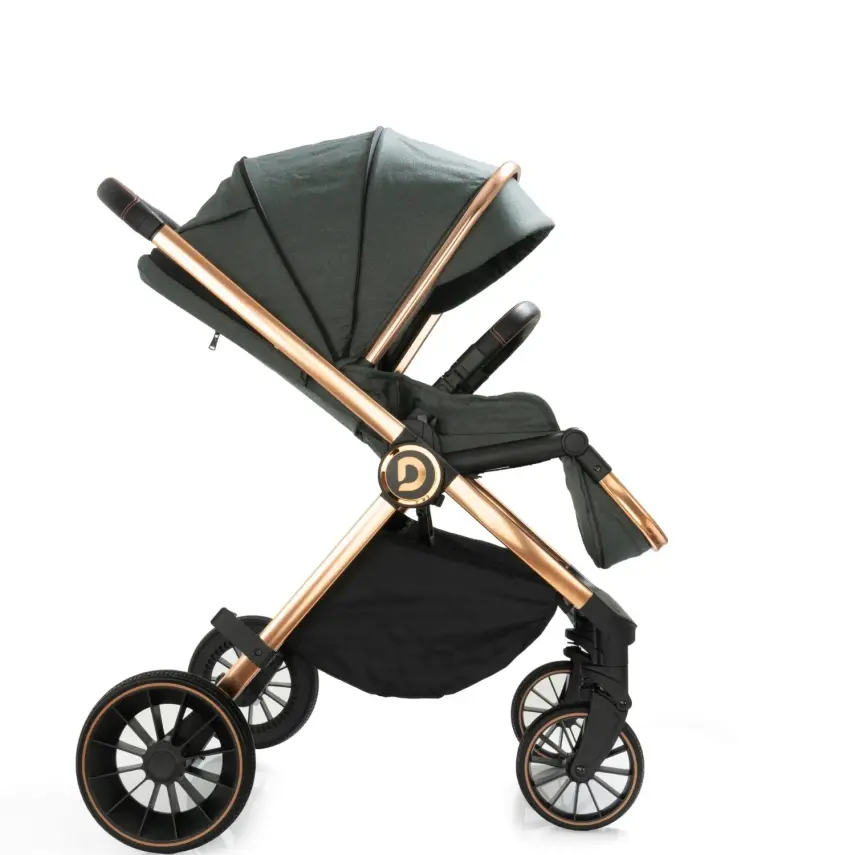 Duux Pro Max2  I-Size Çift Yönlü Kolay Katlanabilen Su Geçirmeyen Travel Sistem-Seyahat Sistem Bebek Arabası Yağmurluk Hediyeli Green - 16