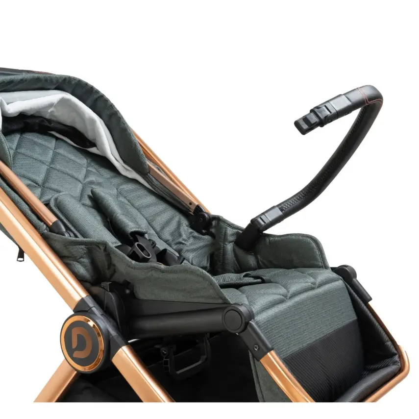 Duux Pro Max2  I-Size Çift Yönlü Kolay Katlanabilen Su Geçirmeyen Travel Sistem-Seyahat Sistem Bebek Arabası Yağmurluk Hediyeli Green - 24