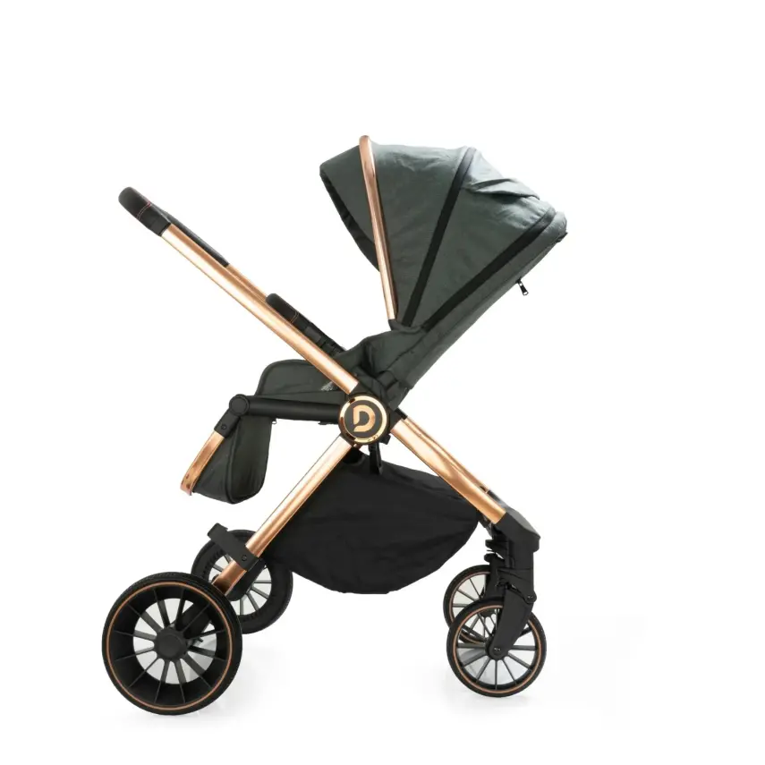 Duux Pro Max2  I-Size Çift Yönlü Kolay Katlanabilen Su Geçirmeyen Travel Sistem-Seyahat Sistem Bebek Arabası Yağmurluk Hediyeli Green - 20