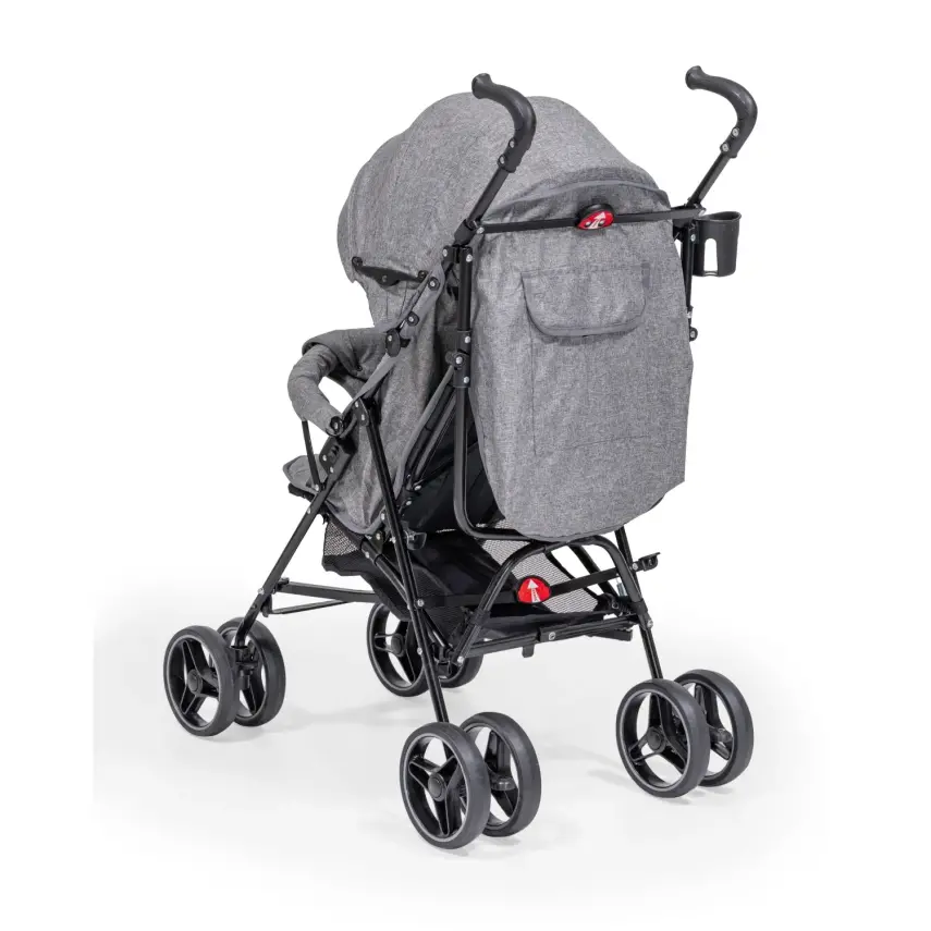 Duux Siena 0-3 Yaş Hafif Puset Baston Bebek Arabası Tam Yatar – Ön Barlı Gri - 10