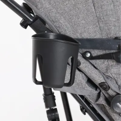 Duux Siena 0-3 Yaş Hafif Puset Baston Bebek Arabası Tam Yatar – Ön Barlı Gri - 6