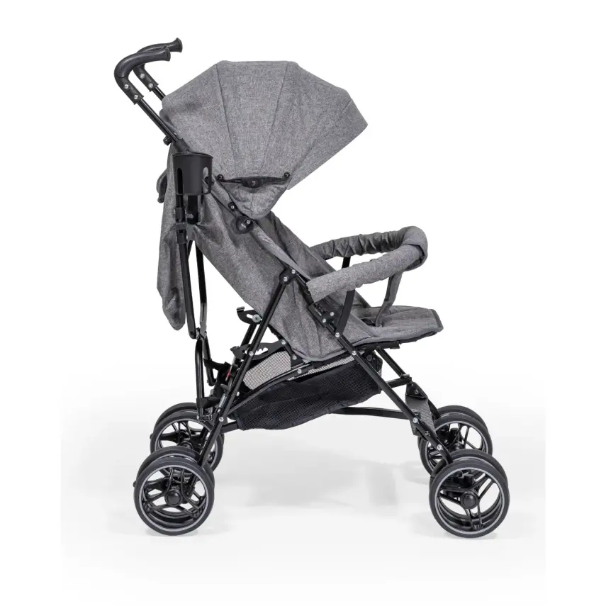 Duux Siena 0-3 Yaş Hafif Puset Baston Bebek Arabası Tam Yatar – Ön Barlı Gri - 16