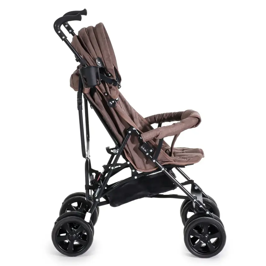 Duux Siena 0-3 Yaş Hafif Puset Baston Bebek Arabası Tam Yatar – Ön Barlı Kahverengi - 5
