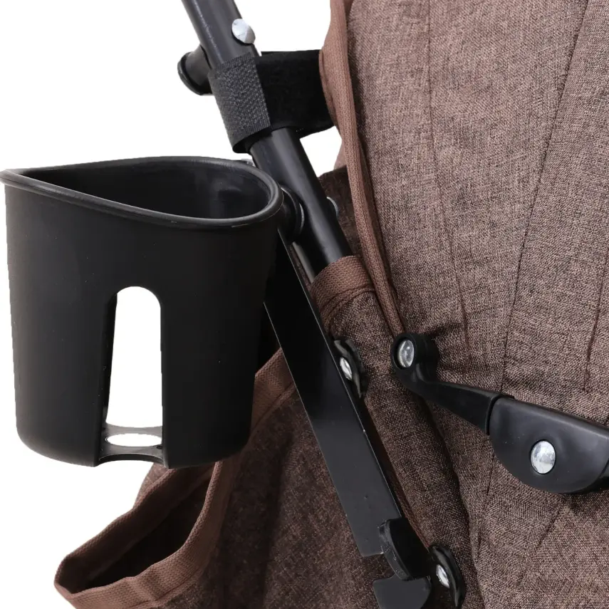 Duux Siena 0-3 Yaş Hafif Puset Baston Bebek Arabası Tam Yatar – Ön Barlı Kahverengi - 10