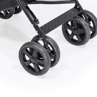 Duux Siena 0-3 Yaş Hafif Puset Baston Bebek Arabası Tam Yatar – Ön Barlı  Siyah - 7