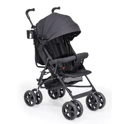 Duux Siena 0-3 Yaş Hafif Puset Baston Bebek Arabası Tam Yatar – Ön Barlı  Siyah