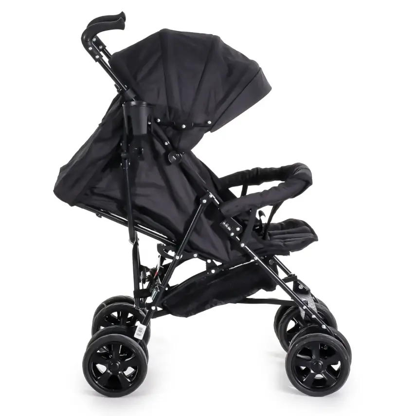 Duux Siena 0-3 Yaş Hafif Puset Baston Bebek Arabası Tam Yatar – Ön Barlı  Siyah - 5