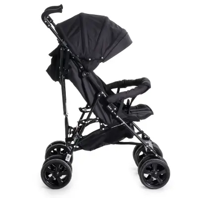 Duux Siena 0-3 Yaş Hafif Puset Baston Bebek Arabası Tam Yatar – Ön Barlı  Siyah - 3