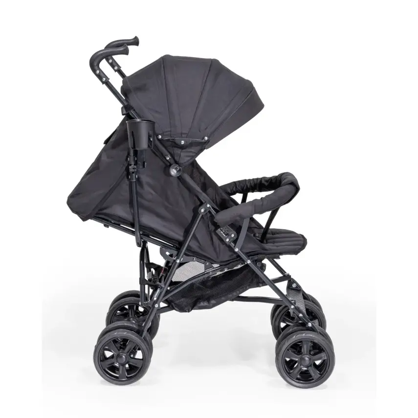 Duux Siena 0-3 Yaş Hafif Puset Baston Bebek Arabası Tam Yatar – Ön Barlı  Siyah - 16