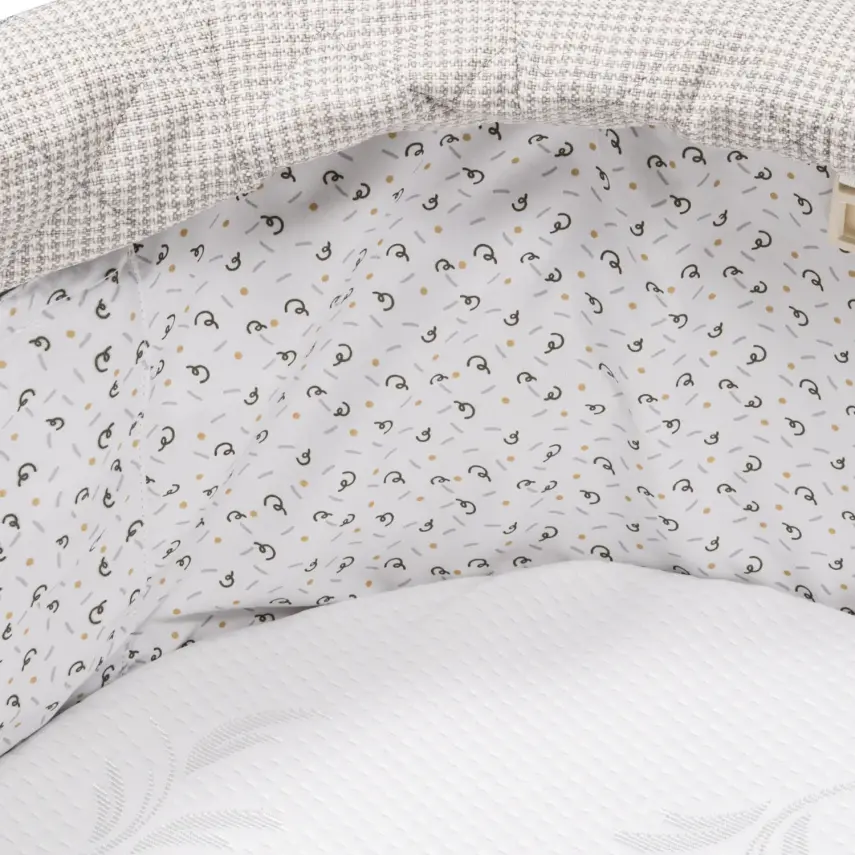 Duux Terra Anne Yanı Ahşap Beşik Gri - 2