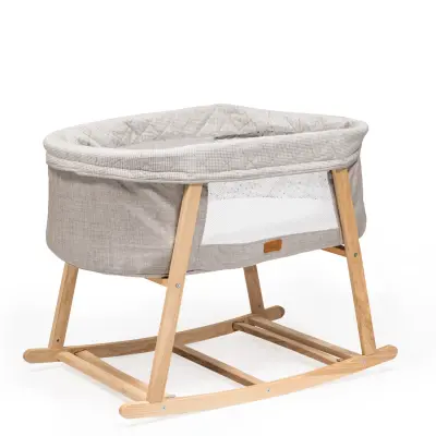 Duux Terra Anne Yanı Ahşap Beşik Gri - 3