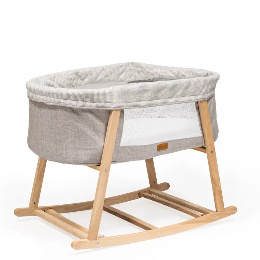 Duux Terra Anne Yanı Ahşap Beşik Gri - 3