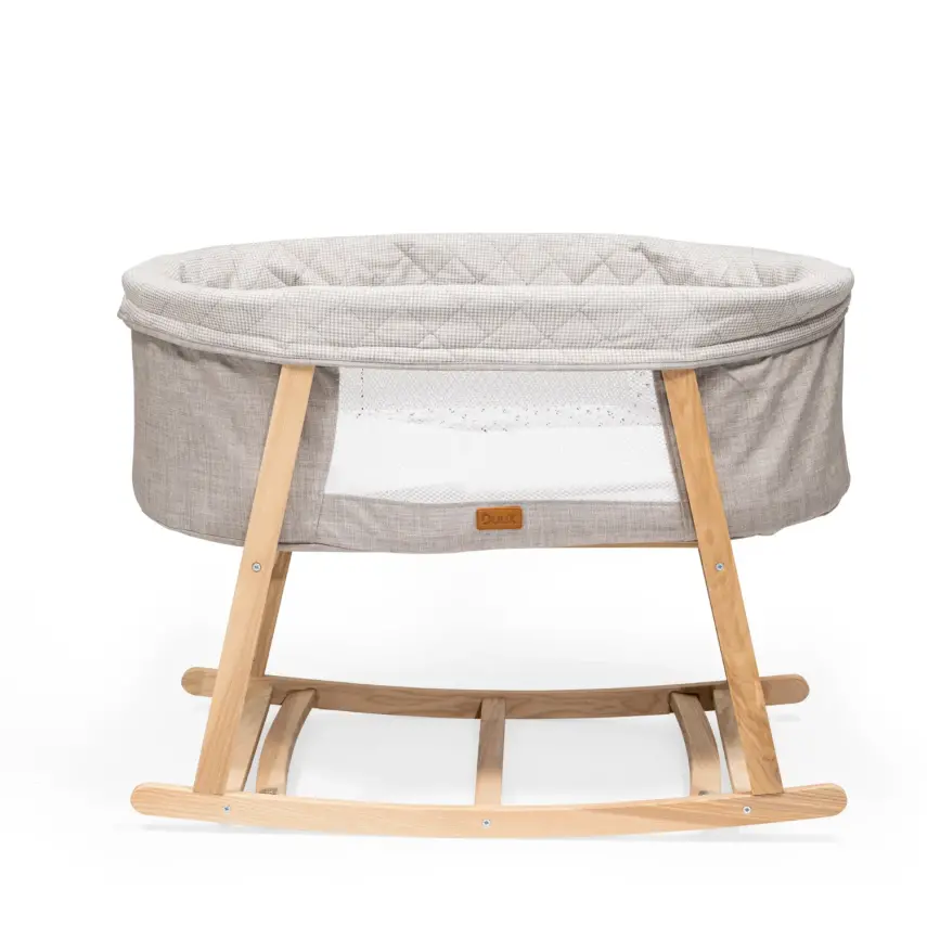 Duux Terra Anne Yanı Ahşap Beşik Gri - 4