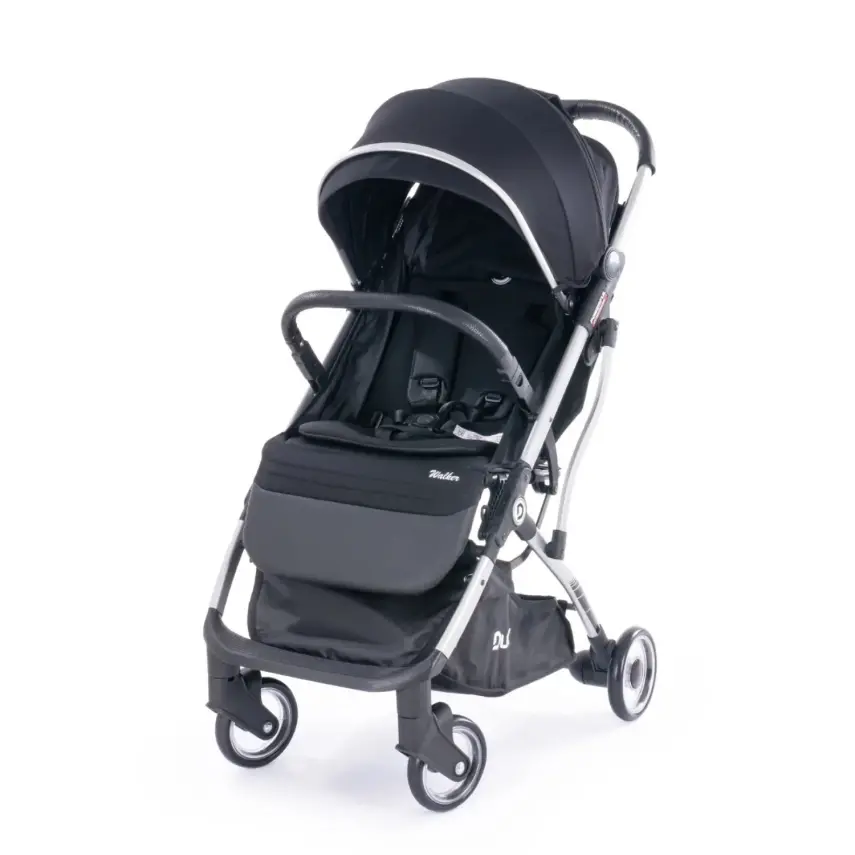 Duux Walker Tek Elle Katlanabilir Kabin Bebek Arabası Siyah - 1