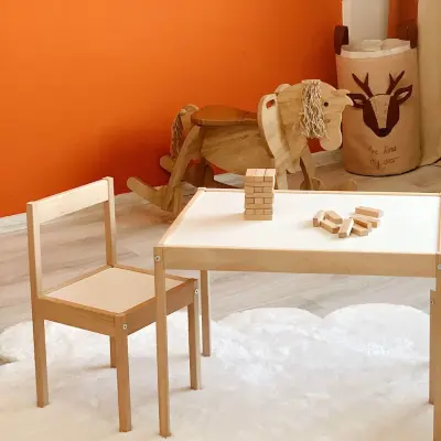 Edu Ahşap Masa Sandalye Seti - 3