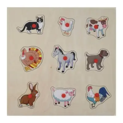 Edu Ahşap Tutmalı Evcil Hayvanlar