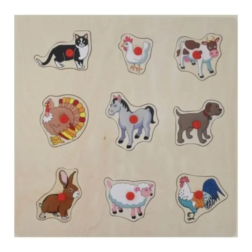 Edu Ahşap Tutmalı Evcil Hayvanlar - 1