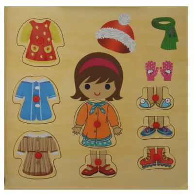 Edu Ahşap Tutmalı Kıyafetlerim