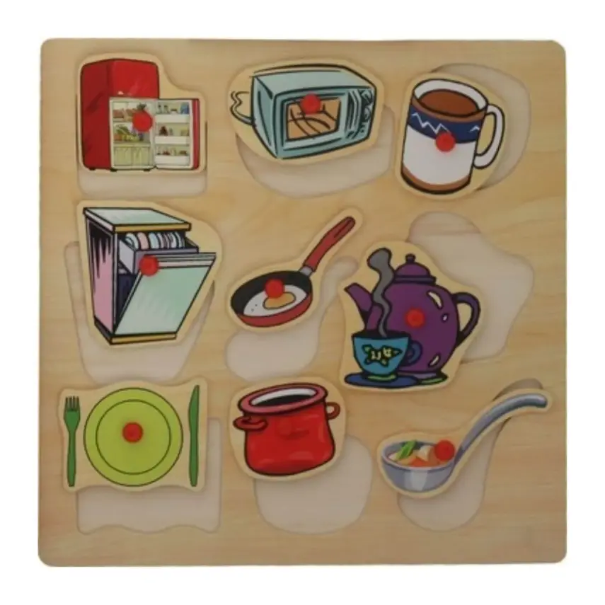 Edu Ahşap Tutmalı Mutfak Eşyaları - 1