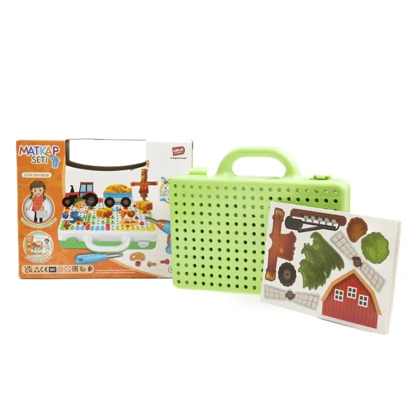 Eğitici Matkap Seti Çiflik Hayvanları 3D Stem Creative - 1