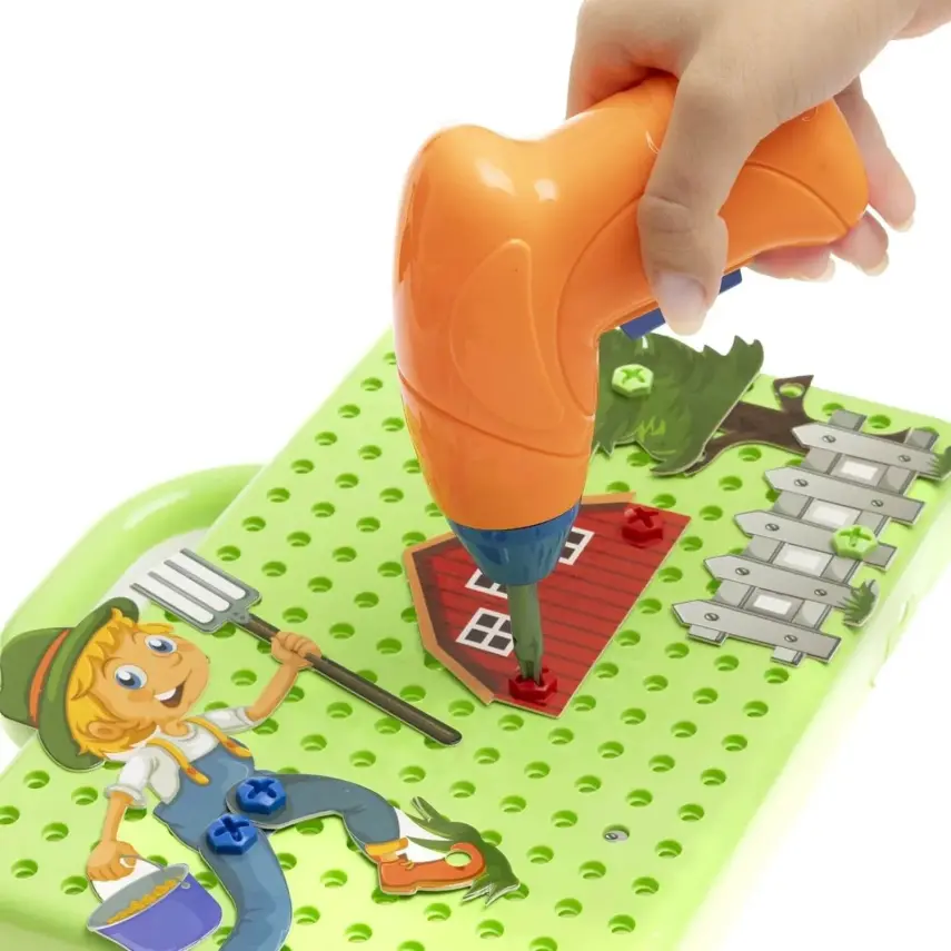 Eğitici Matkap Seti Çiflik Hayvanları 3D Stem Creative - 6