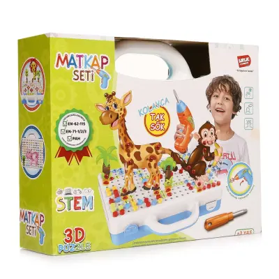 Eğitici Matkap Seti Hayvanlar 3D Stem Creative