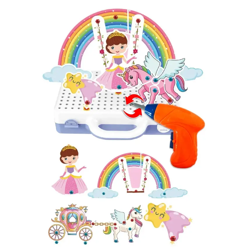 Eğitici Matkap Seti Unicorn 3D Stem Creative - 1